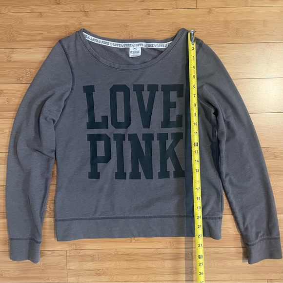 VS PINK Gray Sweatshirt - Picture 6 of 7